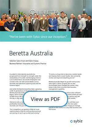Beretta Australia and Sybiz Vision
